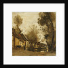 Flesselles, Street with Peasant and Cow; Flesselles, une Rue avec une Paysanne et sa Vache, c.1862-1865 by Jean Baptiste Camille Corot
