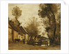 Flesselles, Street with Peasant and Cow; Flesselles, une Rue avec une Paysanne et sa Vache, c.1862-1865 by Jean Baptiste Camille Corot