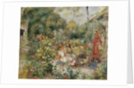 Girls in a Garden in Montmartre; Fillettes dans un Jardin a Montmartre, c.1893-5 by Pierre Auguste Renoir