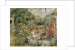 Girls in a Garden in Montmartre; Fillettes dans un Jardin a Montmartre, c.1893-5 by Pierre Auguste Renoir