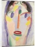 Blue head; Kopf In Blau, 1918 by Alexej von Jawlensky