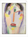Blue head; Kopf In Blau, 1918 by Alexej von Jawlensky