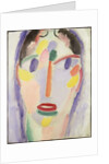 Blue head; Kopf In Blau, 1918 by Alexej von Jawlensky