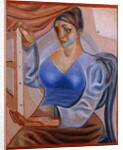 Woman with a Painting; La Femme au Tableau by Juan Gris