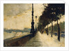 The Embankment, London; Der Uferdamm, London, 1926 by Lesser Ury