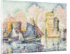 Tuna Boat Entering the Port of La Rochelle, Setting; Le Thonier Entrant dans le Port de La Rochelle, Couchant, 1927 by Paul Signac