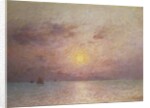 Sailing on the Sea, Evening; Voiliers sur la Mer, Le Soir by Fernand Loyen du Puigaudeau