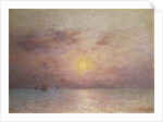 Sailing on the Sea, Evening; Voiliers sur la Mer, Le Soir by Fernand Loyen du Puigaudeau