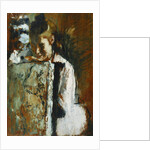 Young Girl Sitting Leaning Against the Back of a Chair; Jeune Fille Assise Appuyee au Dossier d'un Fauteuil, c.1889 by Edgar Degas