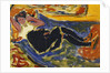 Woman with Black Stockings; Frau mit Schwarzen Strumpfen, c.1908-09 by Ernst Ludwig Kirchner