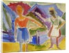 Two Figures; Zwei Gestalten by Ernst Ludwig Kirchner