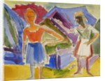 Two Figures; Zwei Gestalten by Ernst Ludwig Kirchner