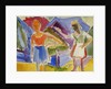 Two Figures; Zwei Gestalten by Ernst Ludwig Kirchner