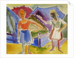 Two Figures; Zwei Gestalten by Ernst Ludwig Kirchner
