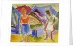 Two Figures; Zwei Gestalten by Ernst Ludwig Kirchner