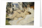 Nude on a Bed, South of France by Christopher Richard Wynne Nevinson