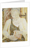 Portrait of Mrs Ody holding a Book by Jessica Stewart Dismorr