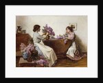 Arranging the Lilac, 1906 by Albert Chevallier Tayler