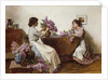 Arranging the Lilac, 1906 by Albert Chevallier Tayler