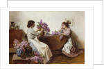 Arranging the Lilac, 1906 by Albert Chevallier Tayler