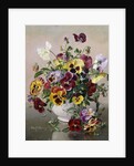 A Still Life with Pansies by Albert Williams