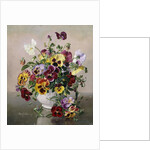 A Still Life with Pansies by Albert Williams