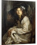 Girl Seated in a Chair by James Jebusa Shannon