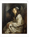 Girl Seated in a Chair by James Jebusa Shannon
