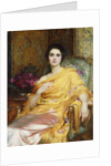 Portrait of Elsa, Daughter of William Hall by Frank Dicksee