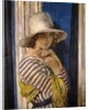 Mrs Hone in a Striped Dress, c.1912 by William Orpen