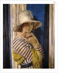 Mrs Hone in a Striped Dress, c.1912 by William Orpen