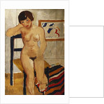 Nude with a Striped Rug, Meraud Guinness, 1928 by Christopher Wood