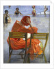 Girl in a Red Dress, Seated by a Swimming Pool, 1936 by John Lavery