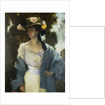 Portrait of Frances Josephine Furse, the artist's Sister-In-Law wearing a Blue Oriental Jacket, 1903 by Charles Wellington Furse