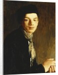 A Youth, half length, wearing a Black Hat and a Neckscarf, c. 1911 by Glyn Warren Philpot
