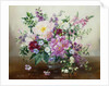 Flowers in a Glass Vase by Albert Williams
