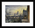 London Twilight from the Adelphi, by Christopher Richard Wynne Nevinson