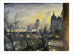 London Twilight from the Adelphi, by Christopher Richard Wynne Nevinson