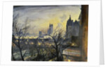 London Twilight from the Adelphi, by Christopher Richard Wynne Nevinson
