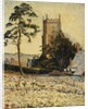 The Church at East Knoyle, Thaw, 1917 by Lucien Pissarro