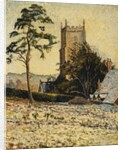 The Church at East Knoyle, Thaw, 1917 by Lucien Pissarro
