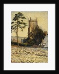The Church at East Knoyle, Thaw, 1917 by Lucien Pissarro