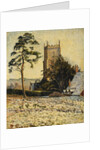 The Church at East Knoyle, Thaw, 1917 by Lucien Pissarro