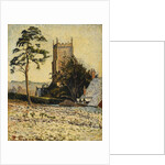The Church at East Knoyle, Thaw, 1917 by Lucien Pissarro