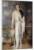 Portrait of Loelia, Duchess of Westminster, later Lady Lindsay, small full length, in Evening Dress by Glyn Warren Philpot