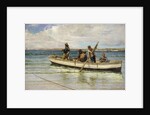 Hauling in the Catch, 1884 by William H. Bartlett
