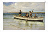 Hauling in the Catch, 1884 by William H. Bartlett