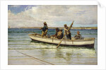Hauling in the Catch, 1884 by William H. Bartlett