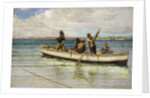 Hauling in the Catch, 1884 by William H. Bartlett