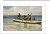 Hauling in the Catch, 1884 by William H. Bartlett